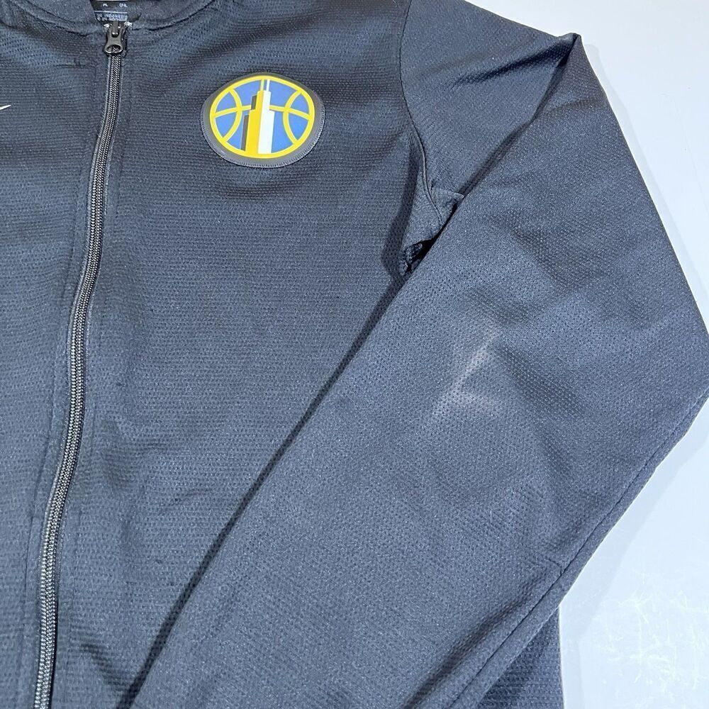 Chicago Sky Nike Dri Fit Full Zip Black Warm Up Jacket Size Small Tall WNBA - Picture 4 of 16